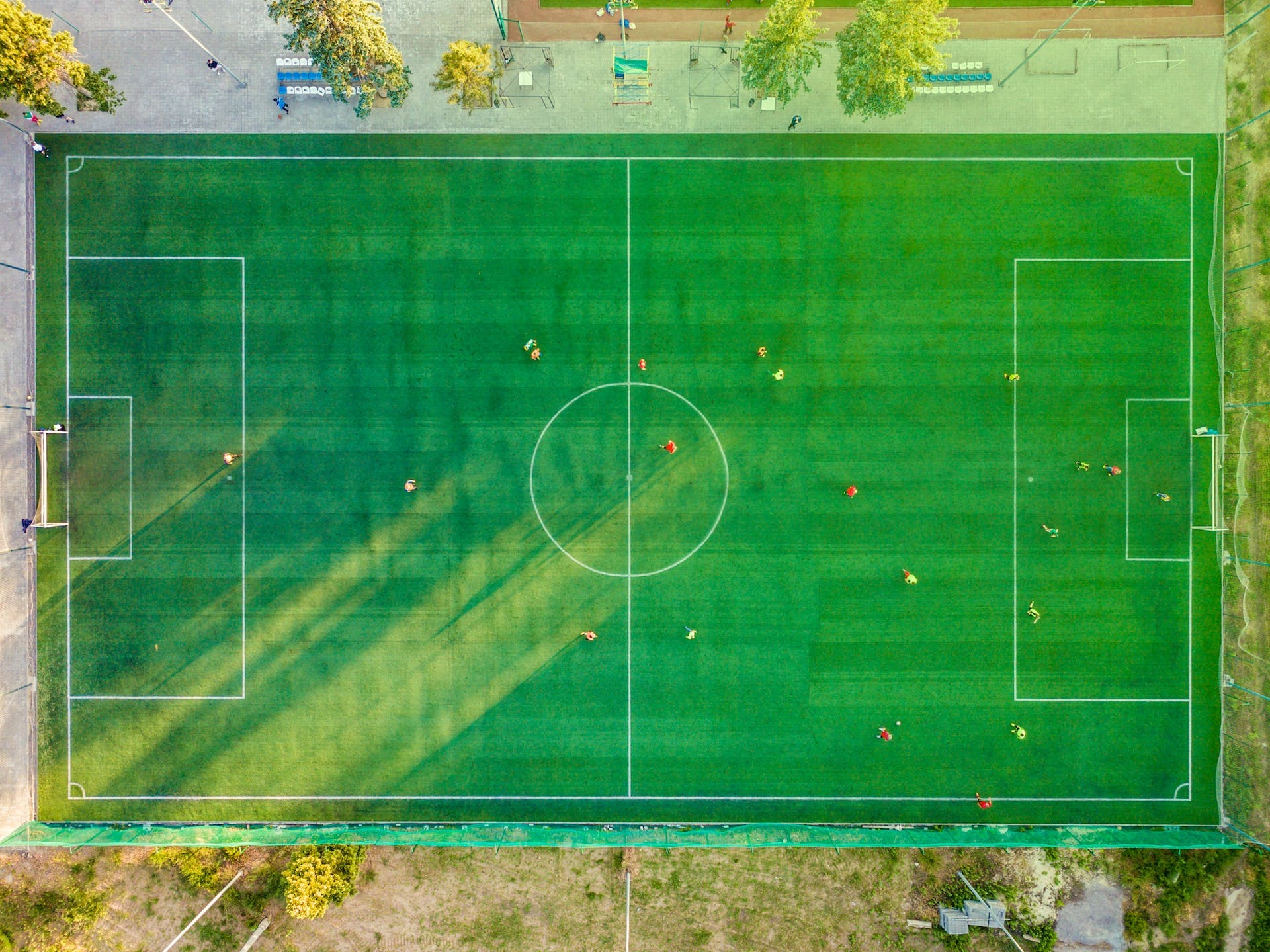 Sports field from above